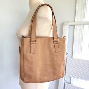 Fossil Preston Convertible Pebbled Leather Tan Shoulder Crossbody - BAG SALE!